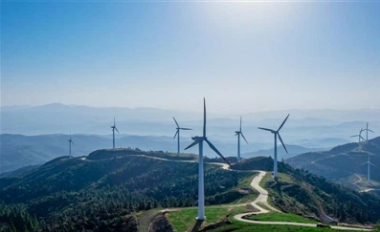 Wind Power Plants Stock Image